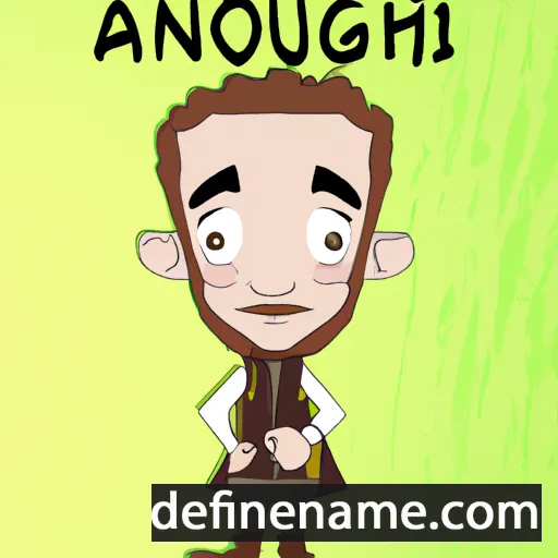 cartoon of the name Aonghus