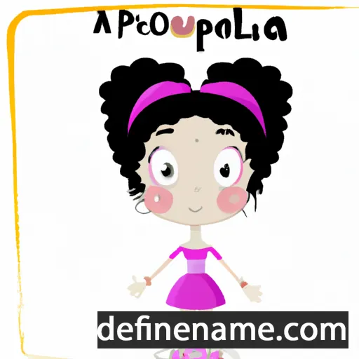 cartoon of the name Apollonia