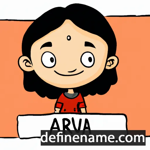 cartoon of the name Apurva