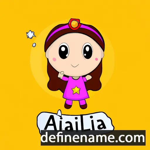 cartoon of the name Aqila