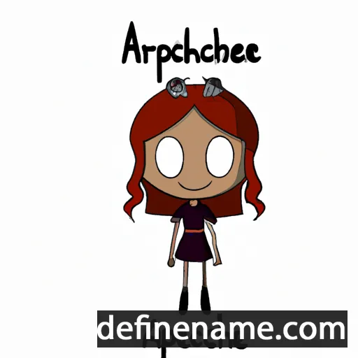 cartoon of the name Arachne