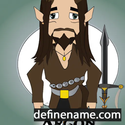 cartoon of the name Aragorn