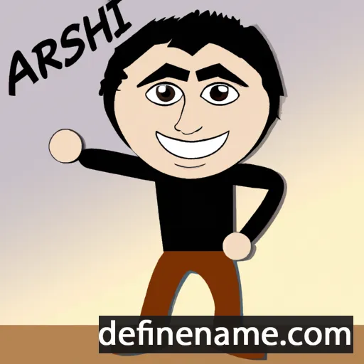 cartoon of the name Arash