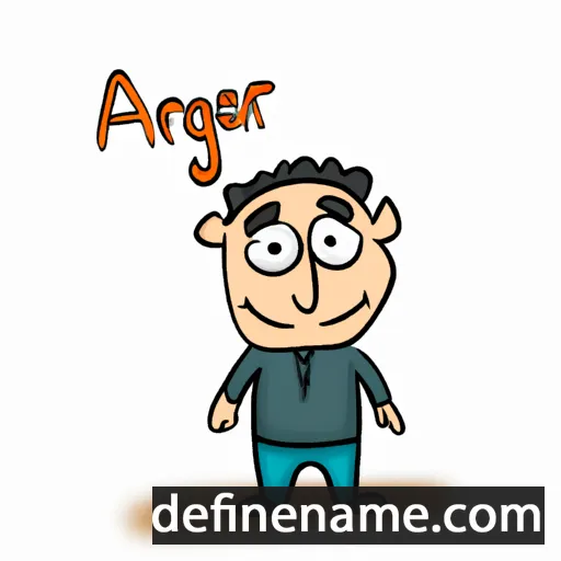 cartoon of the name Areg