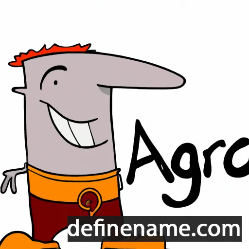 cartoon of the name Argi