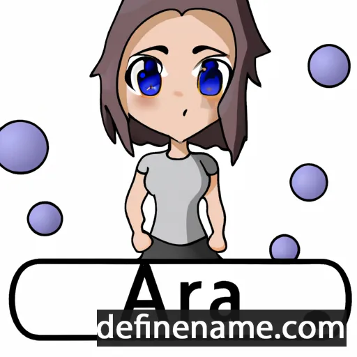 cartoon of the name Aria