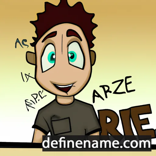 cartoon of the name Arie