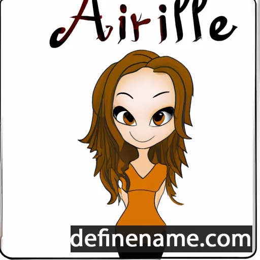 cartoon of the name Arielle