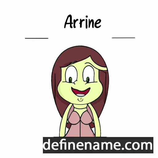 cartoon of the name Arline