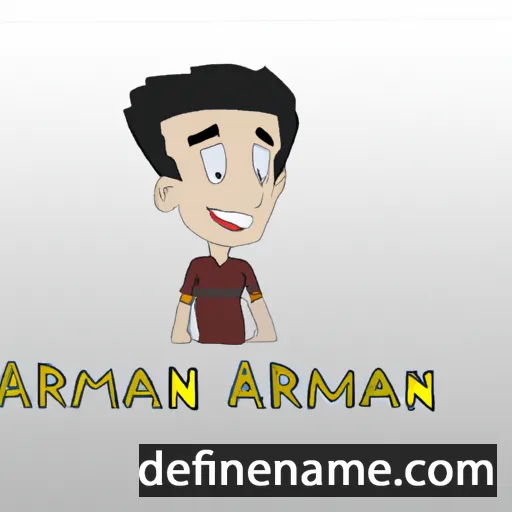 Arman cartoon