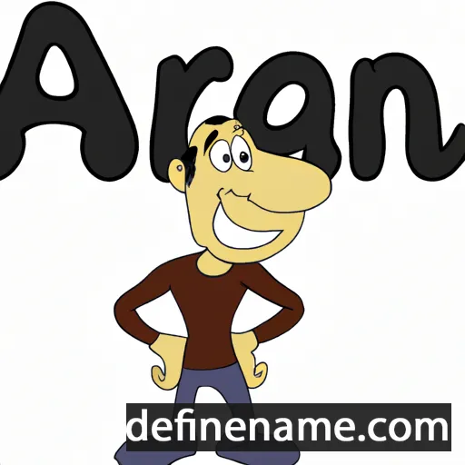 cartoon of the name Arn