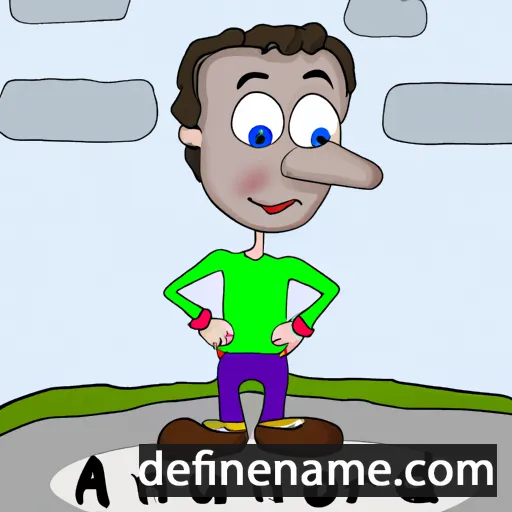 cartoon of the name Arnoud