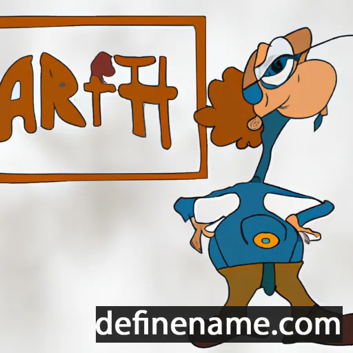 cartoon of the name Artair