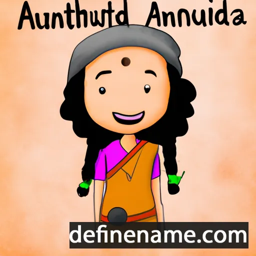 cartoon of the name Arundhati