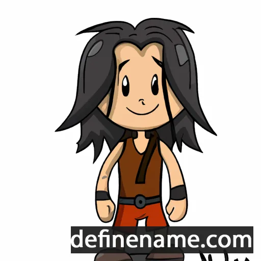 cartoon of the name Arya