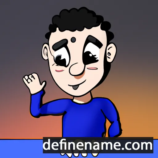 cartoon of the name Aryeh