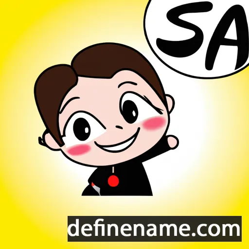 cartoon of the name Asa