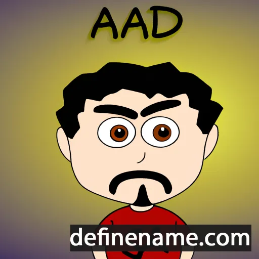 cartoon of the name Asad