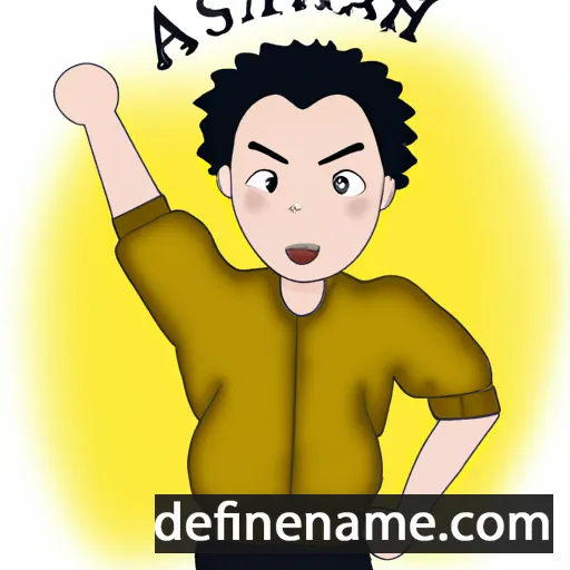 cartoon of the name Asahi