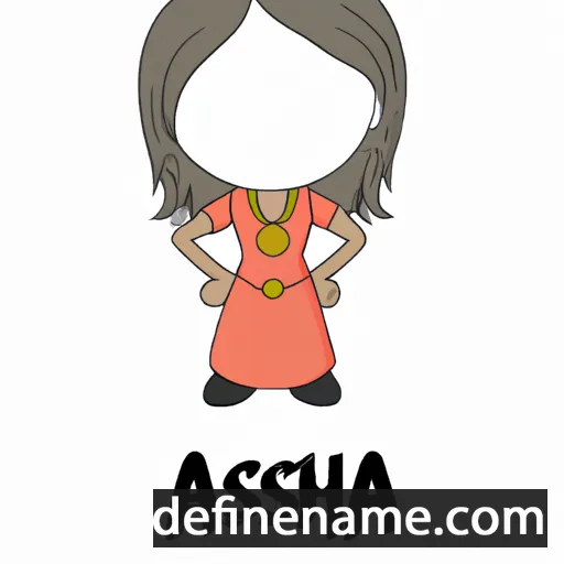 cartoon of the name Asha