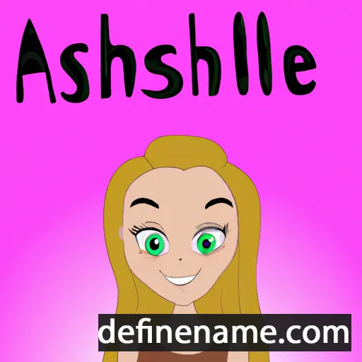 cartoon of the name Ashlee