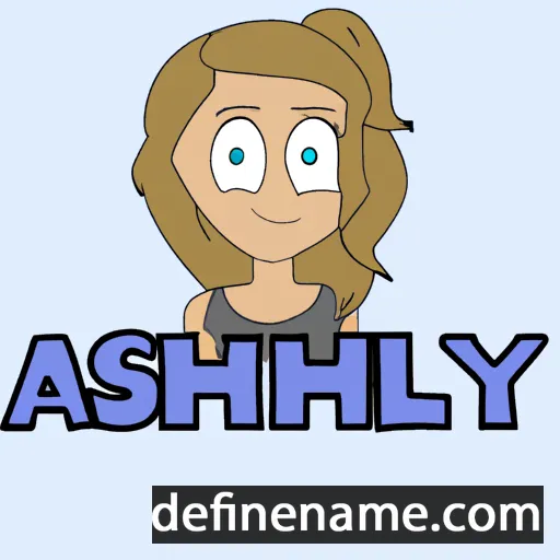 cartoon of the name Ashley