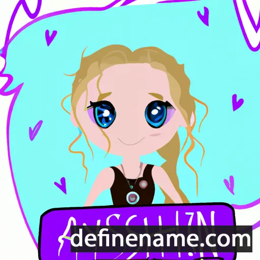 cartoon of the name Ashlynn