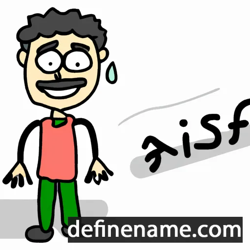 cartoon of the name Asif