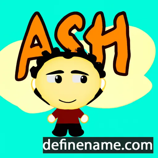 cartoon of the name Asih