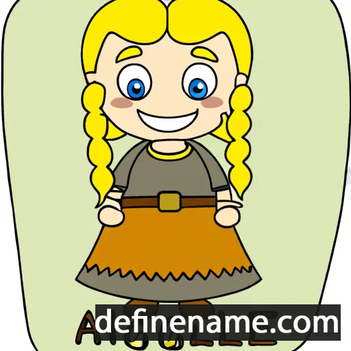 Aslaug cartoon