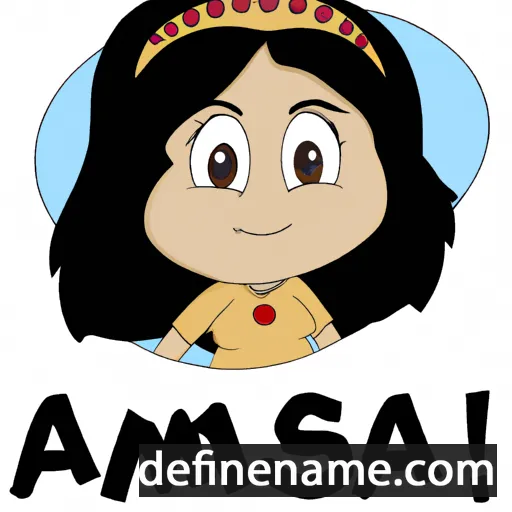 cartoon of the name Asmaa