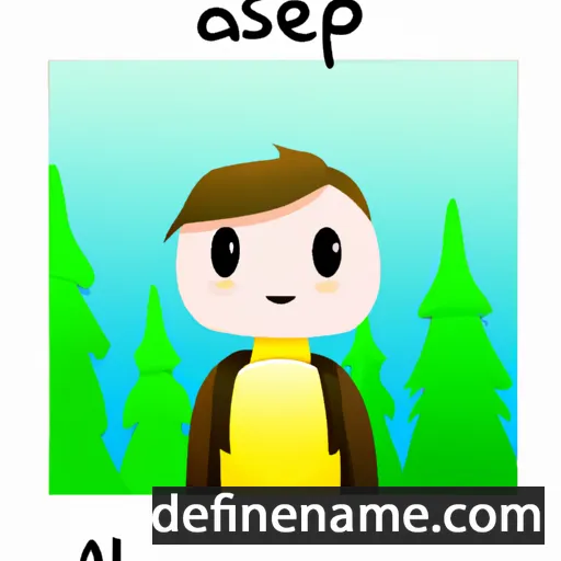 cartoon of the name Aspen