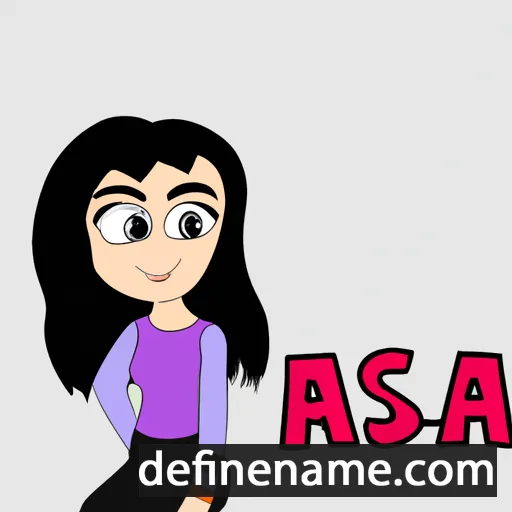 cartoon of the name Asra