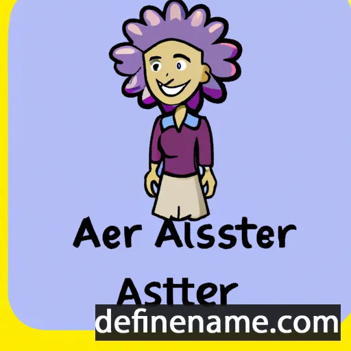 cartoon of the name Aster