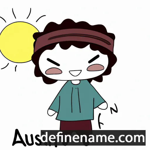 cartoon of the name Asun