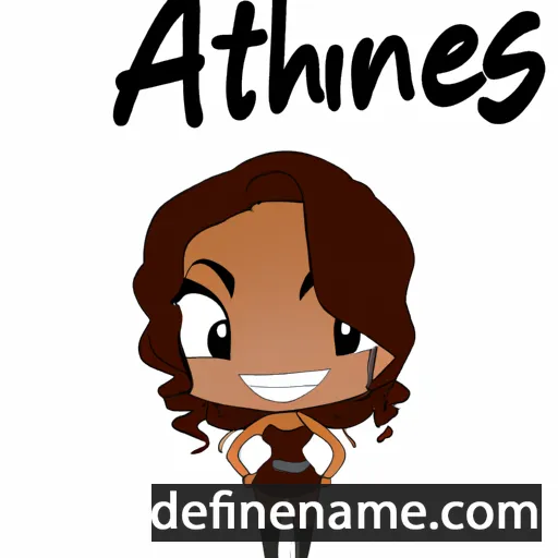 cartoon of the name Athénaïs