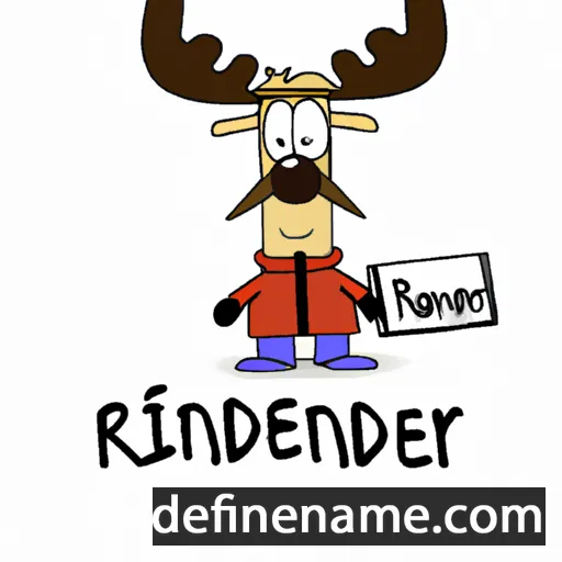 cartoon of the name Reinder