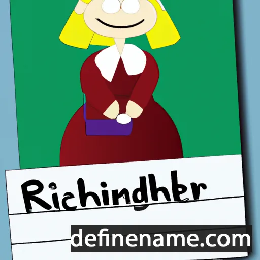 cartoon of the name Reinhild