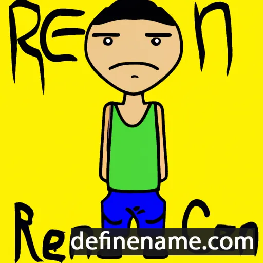 cartoon of the name Ren