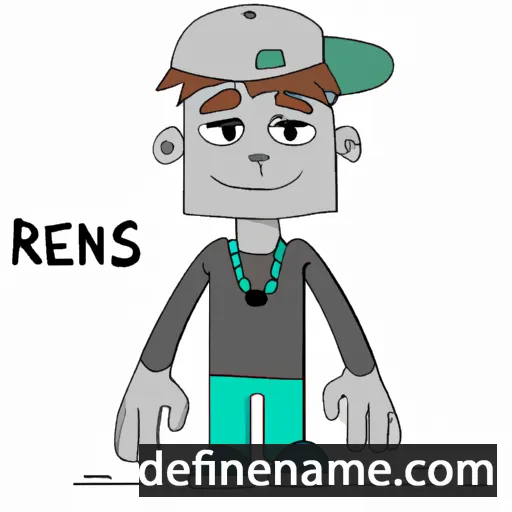 cartoon of the name Renārs