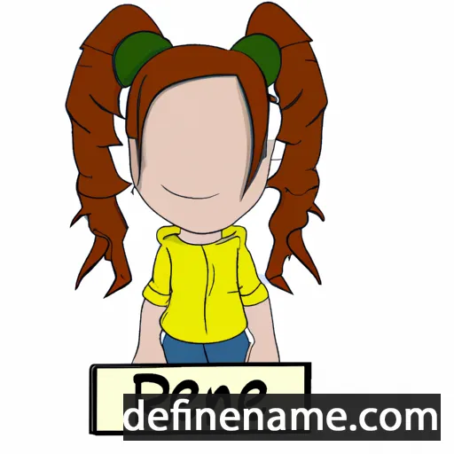 cartoon of the name Renie