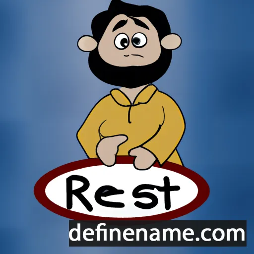 cartoon of the name Reşat