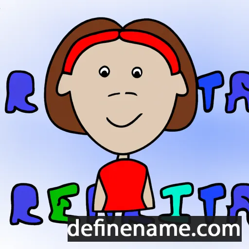 cartoon of the name Retha