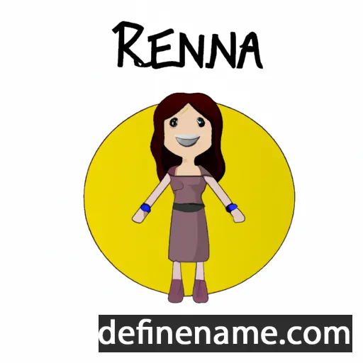 cartoon of the name Rexana