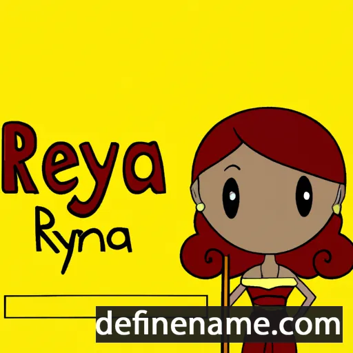 cartoon of the name Reyna