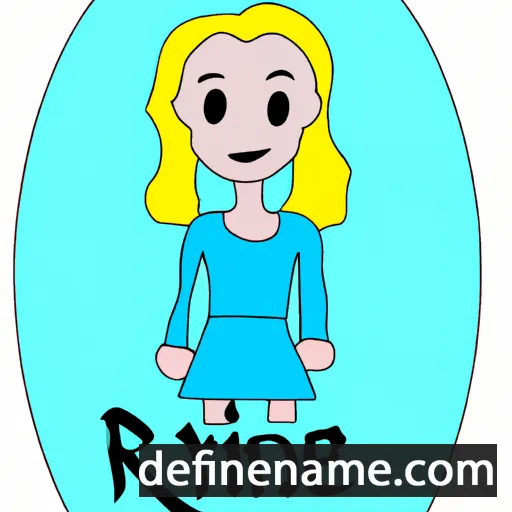 cartoon of the name Rianne