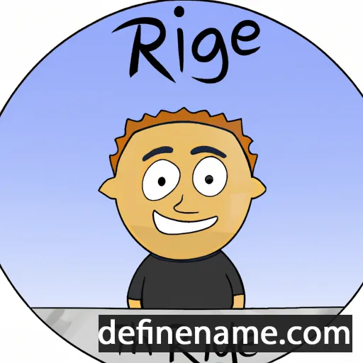 cartoon of the name Ridge