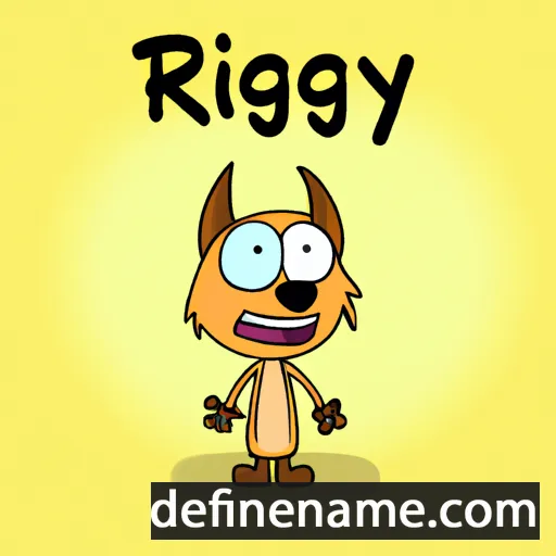 cartoon of the name Rigby