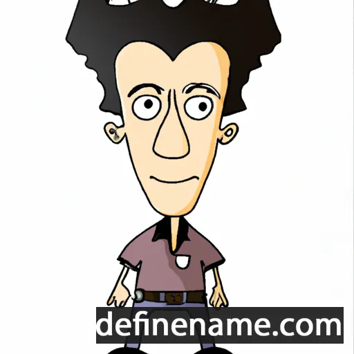 cartoon of the name Rihards