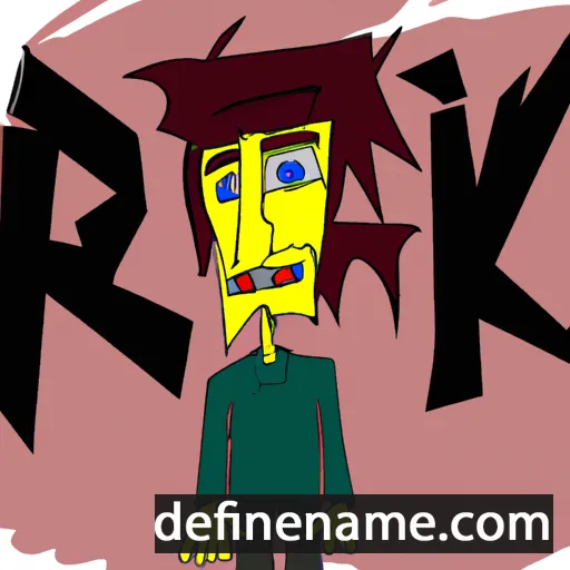 cartoon of the name Rik